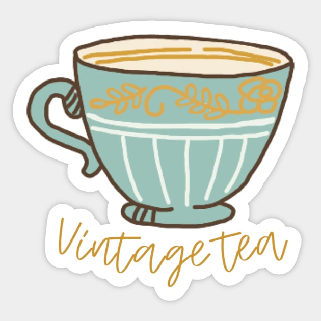 taylor swift, vintage tea, cardigan Sticker by emmamarlene